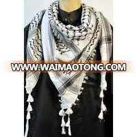 New condition plain style grid woven men arafat Palestine Scarf / Shemagh Scarf / Keffiyeh Arafat Scarf