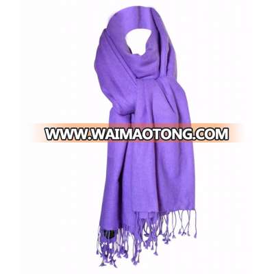 Online Best Selling with Fringe Viscose Pashmina Shawls Women Hijab